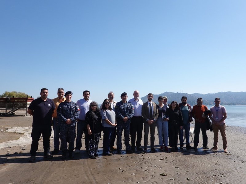 Autoridad Marítima coordina acciones interinstitucionales para abordar riesgo de eutrofización en el Lago Rapel